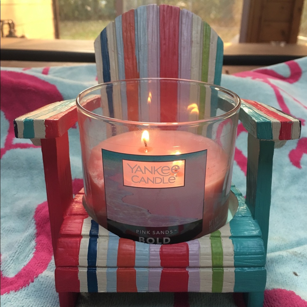 Yankee Candle beach chair candle holder